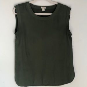 Olive Green J. Crew Muscle Tank Top